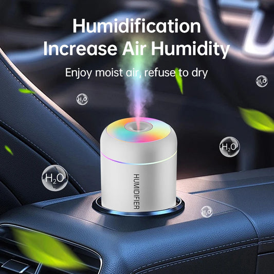 Mini Humidificateur USB Aromathérapie – Diffuseur d’Huiles Essentielles 180 ml