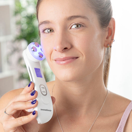 Masseur facial 3-en-1 Wace – Radiofréquence, Photothérapie & EMS