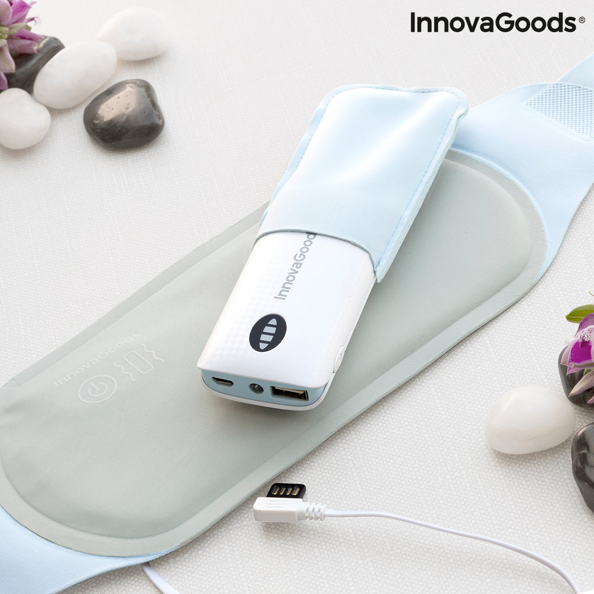 Ceinture Massante Chauffante Sans Fil Rechargeable 2-en-1 – Beldisse InnovaGoods