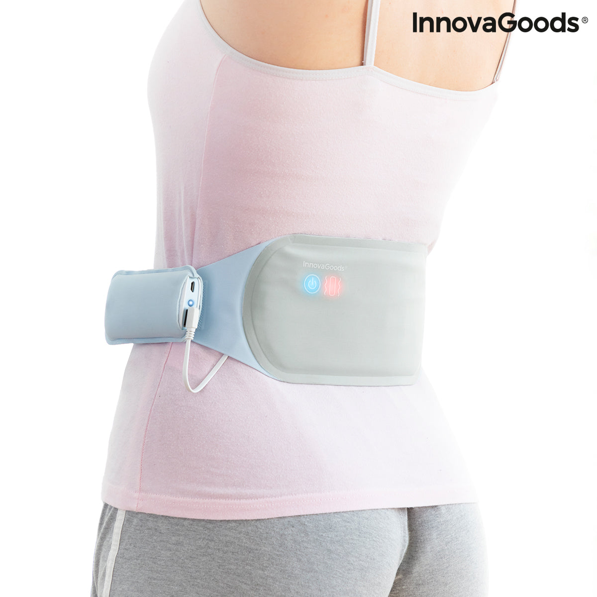 Ceinture Massante Chauffante Sans Fil Rechargeable 2-en-1 – Beldisse InnovaGoods