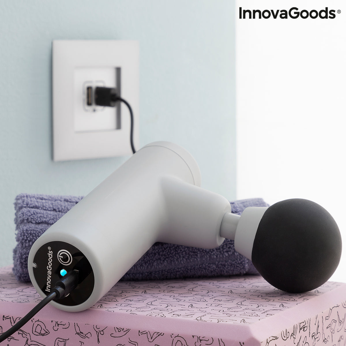 Mini Masseur Vibrant Rechargeable Sans Fil – 6 Vitesses Corps Entier Vixall InnovaGoods