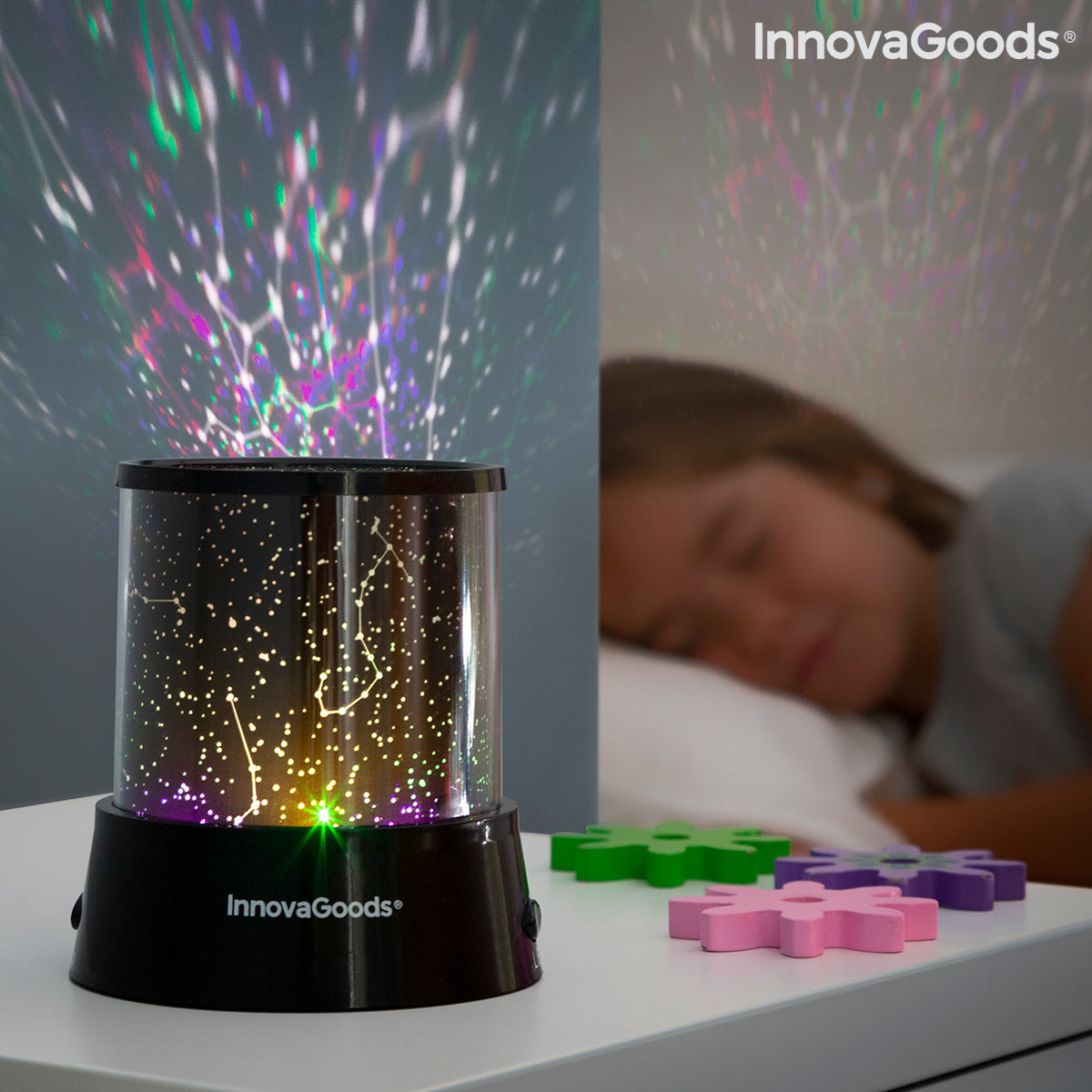 Projecteur Galaxy LED Enfant 2-en-1 – Veilleuse & Déco Chambre Galedxy InnovaGoods