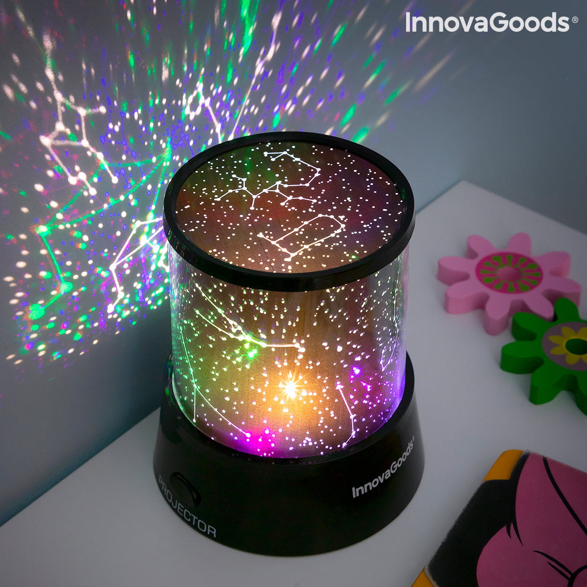 Projecteur Galaxy LED Enfant 2-en-1 – Veilleuse & Déco Chambre Galedxy InnovaGoods