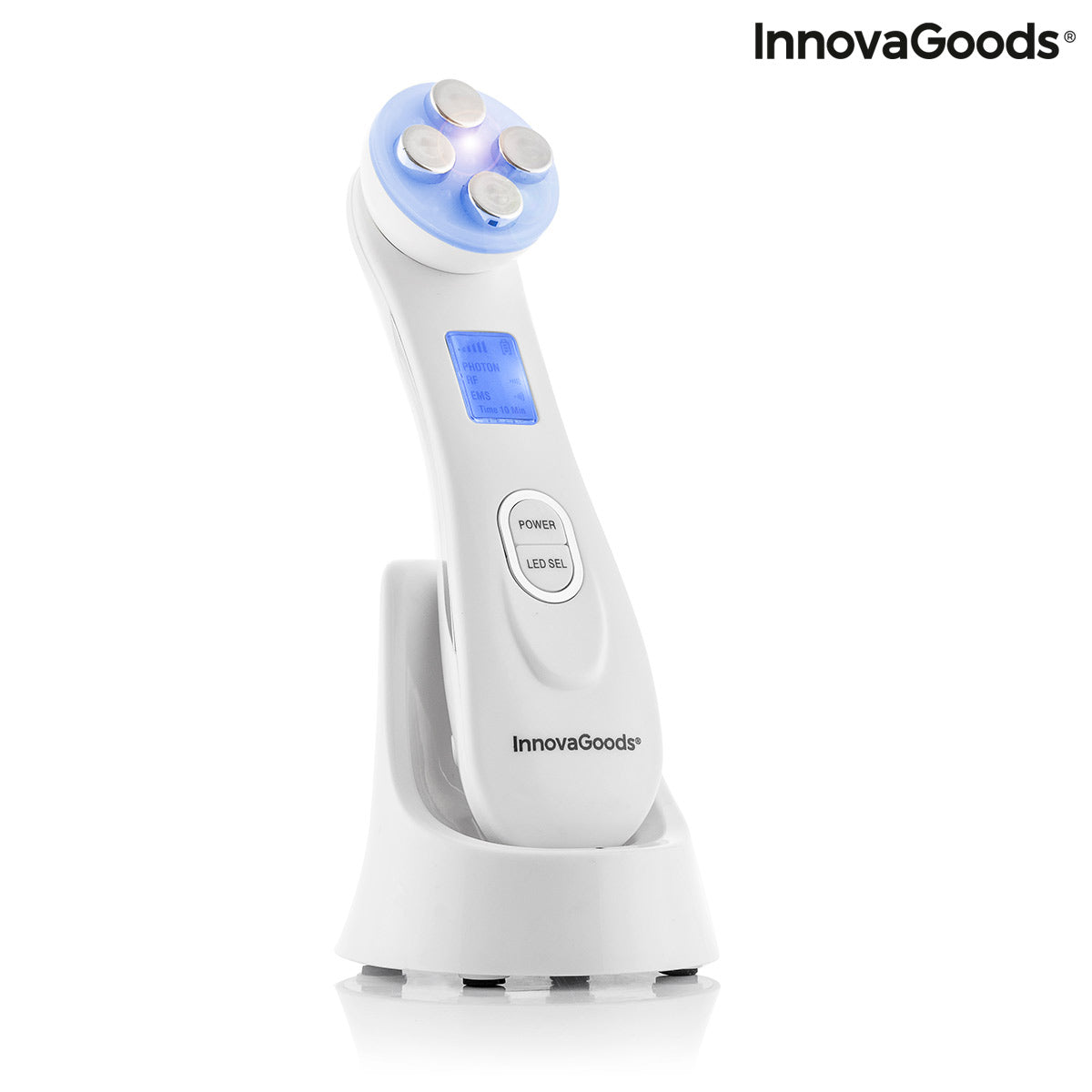 Masseur facial 3-en-1 Wace – Radiofréquence, Photothérapie & EMS
