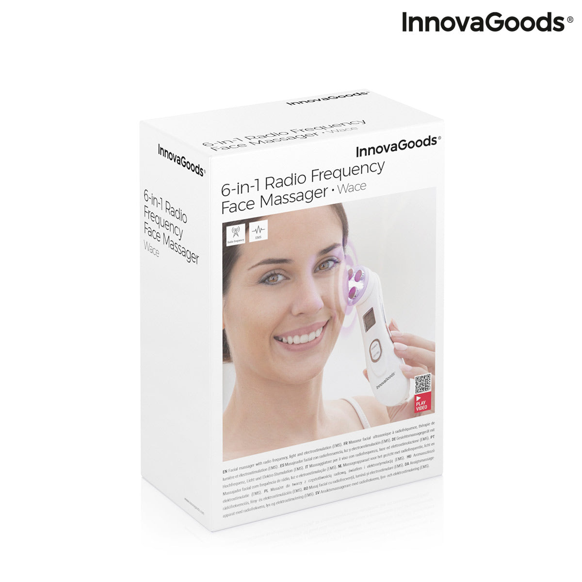 Masseur facial 3-en-1 Wace – Radiofréquence, Photothérapie & EMS