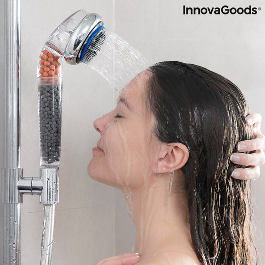 Pommeau de Douche Éco-Minéral Multifonction – Germanium & Tourmaline