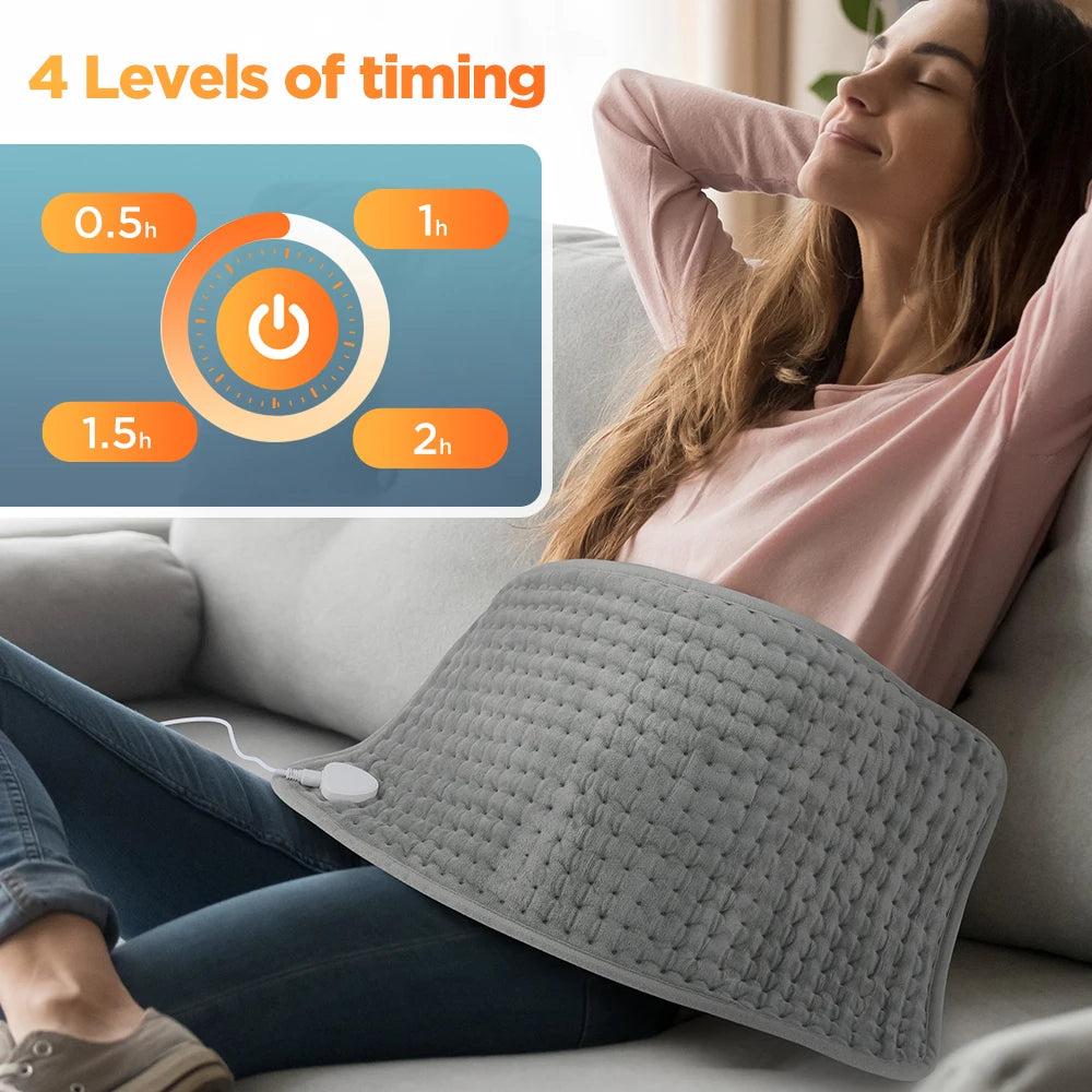 Coussin Chauffant Électrique – 10 Niveaux de Température