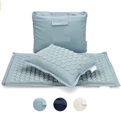 Set Tapis & Oreiller d’Acupression en Lin Naturel – Relaxation Profonde
