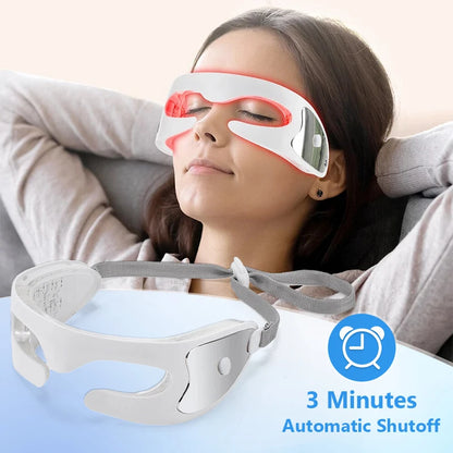 Masseur Oculaire LED – Vibrations & Luminothérapie Anti-Âge