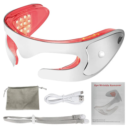 Masseur Oculaire LED – Vibrations & Luminothérapie Anti-Âge