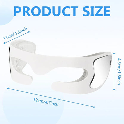 Masseur Oculaire LED – Vibrations & Luminothérapie Anti-Âge