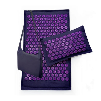 Set Tapis & Oreiller d’Acupression en Lin Naturel – Relaxation Profonde