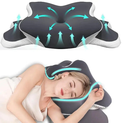 Oreiller Mémoire de Forme Cervical – Soulagement des Douleurs Cervicales