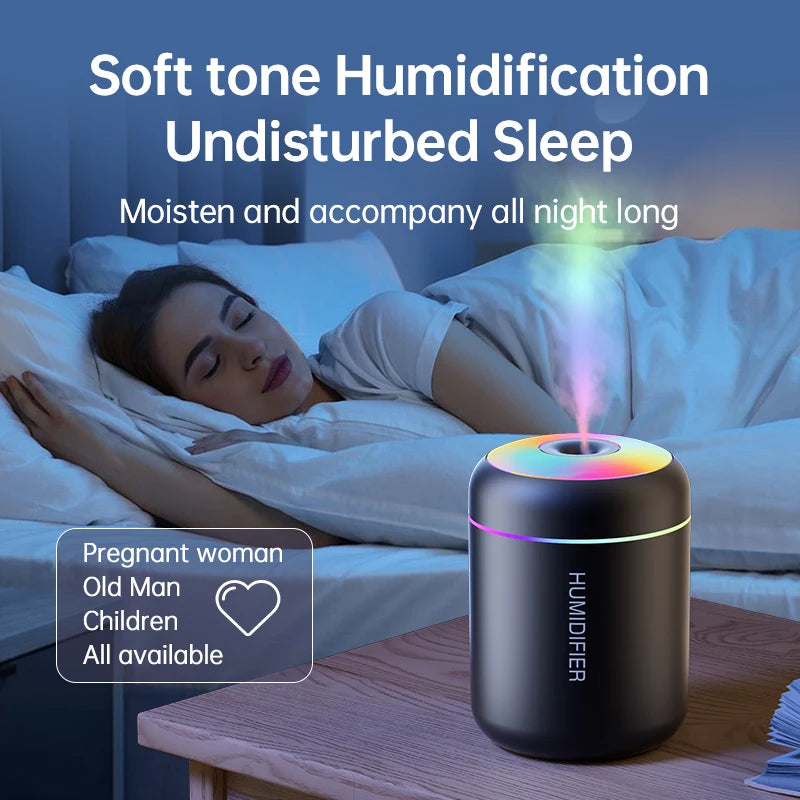 Mini Humidificateur USB Aromathérapie – Diffuseur d’Huiles Essentielles 180 ml