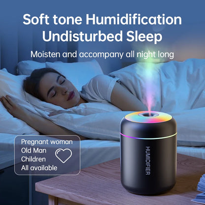 Mini Humidificateur USB Aromathérapie – Diffuseur d’Huiles Essentielles 180 ml