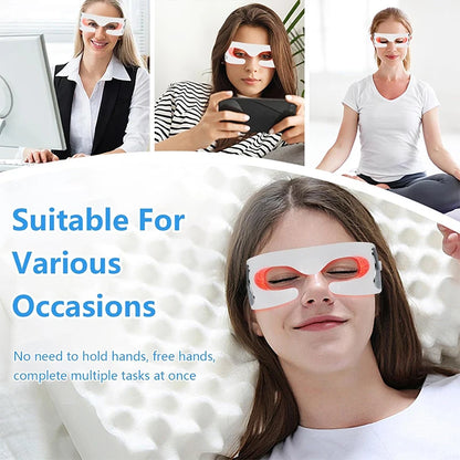 Masseur Oculaire LED – Vibrations & Luminothérapie Anti-Âge