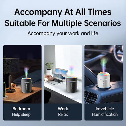 Mini Humidificateur USB Aromathérapie – Diffuseur d’Huiles Essentielles 180 ml