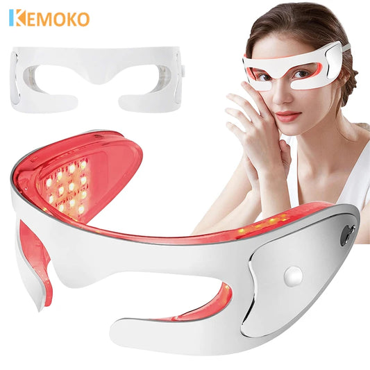 Masseur Oculaire LED – Vibrations & Luminothérapie Anti-Âge