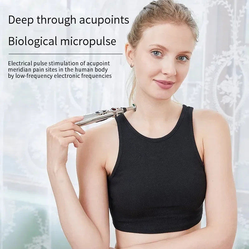 Stylo d’Acupuncture Électronique – Soulagement des Douleurs par Méridiens