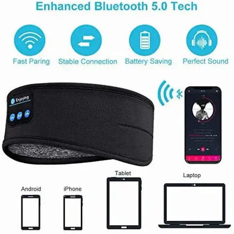 Masque de Sommeil avec Écouteurs Bluetooth