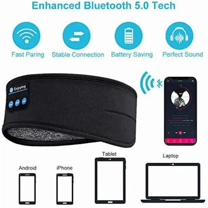 Masque de Sommeil avec Écouteurs Bluetooth