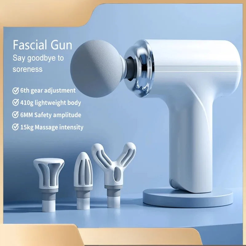 Pistolet de Massage Fascia Intelligent – Rechargeable USB-C