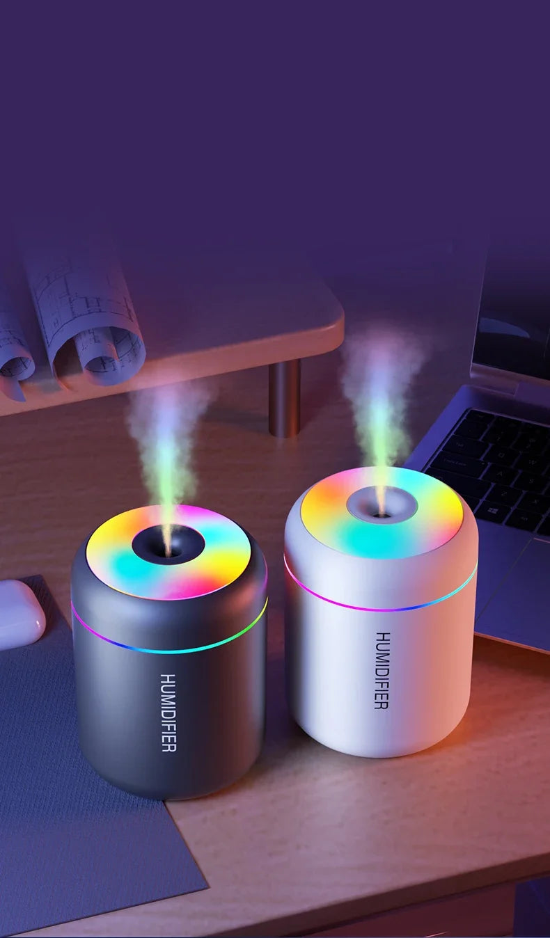 Mini Humidificateur USB Aromathérapie – Diffuseur d’Huiles Essentielles 180 ml