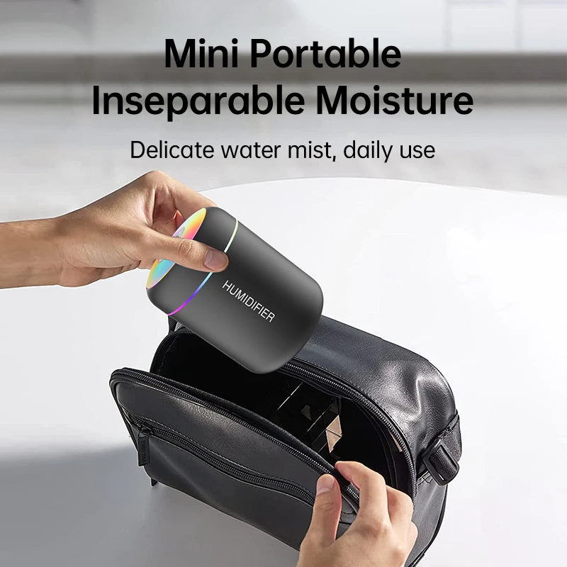 Mini Humidificateur USB Aromathérapie – Diffuseur d’Huiles Essentielles 180 ml