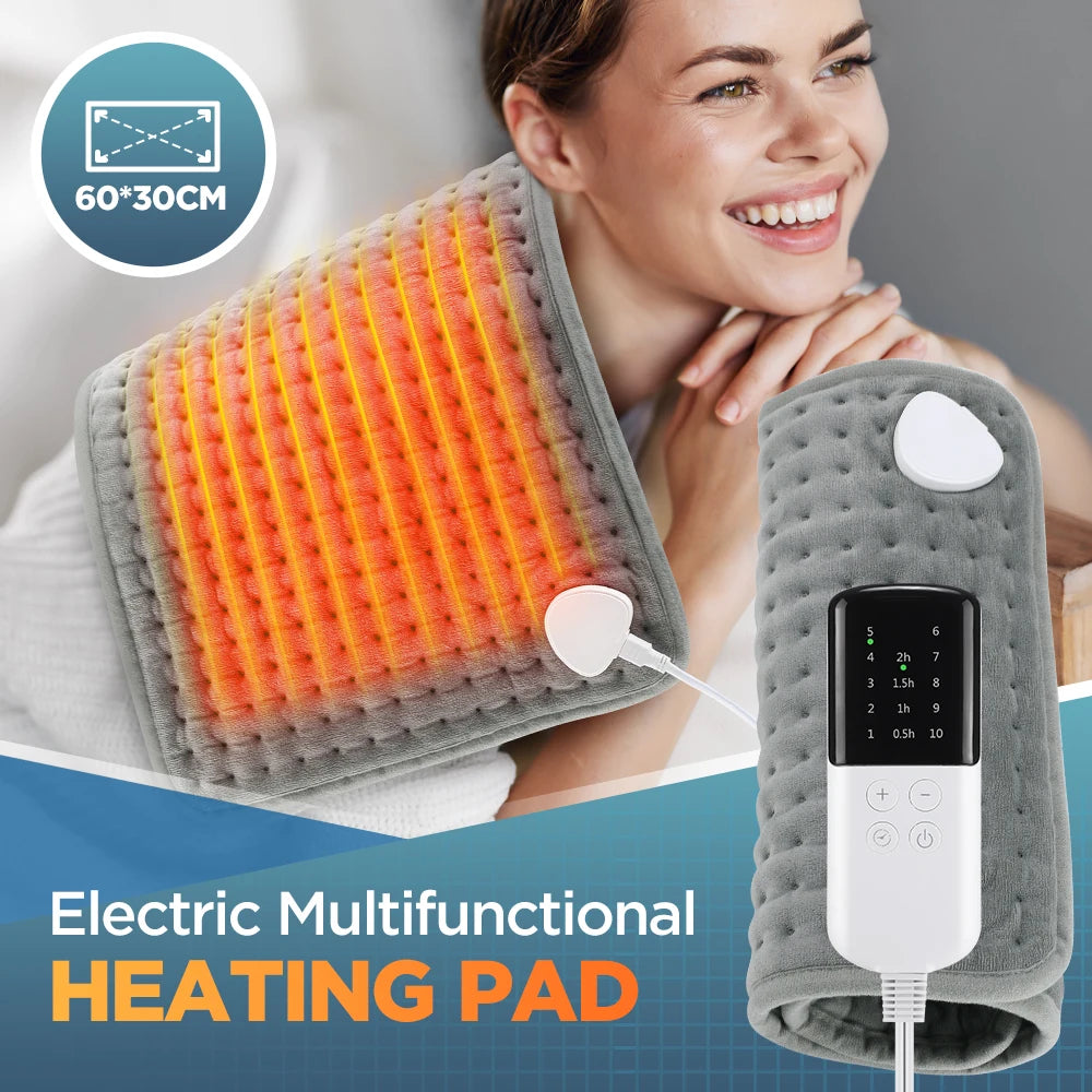 Coussin Chauffant Électrique – 10 Niveaux de Température