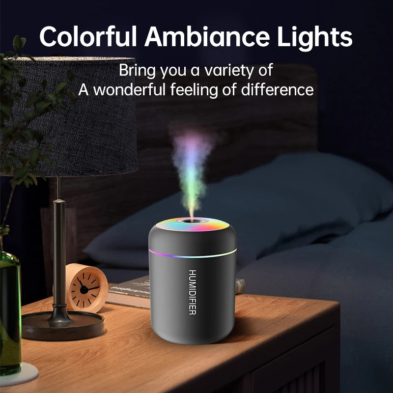 Mini Humidificateur USB Aromathérapie – Diffuseur d’Huiles Essentielles 180 ml