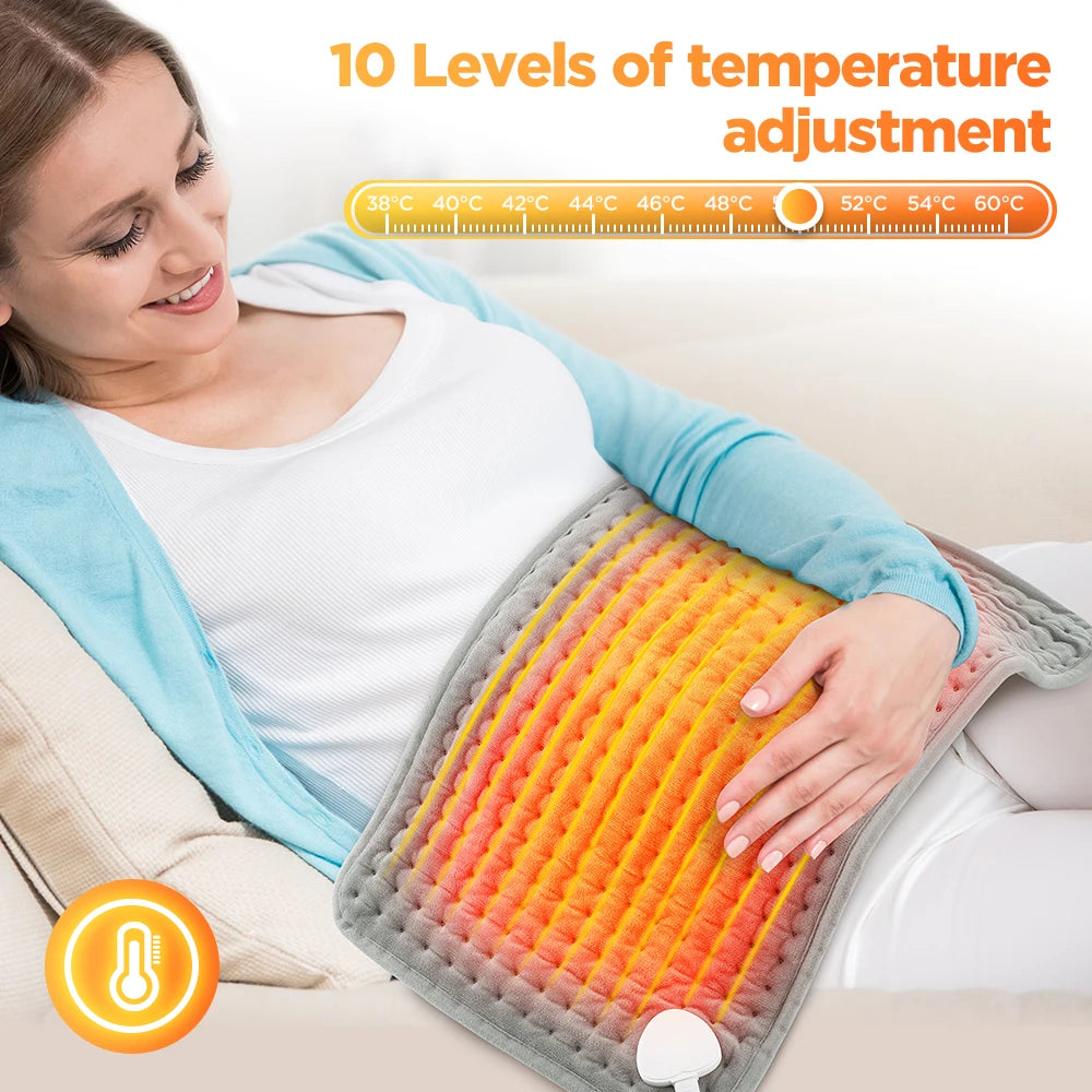 Coussin Chauffant Électrique – 10 Niveaux de Température