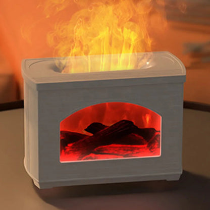 Diffuseur d'Arômes Cheminée à Flamme – Humidificateur d'Ambiance 270ml