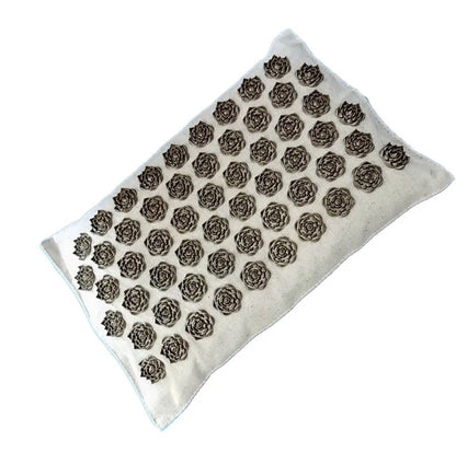 Set Tapis & Oreiller d’Acupression en Lin Naturel – Relaxation Profonde