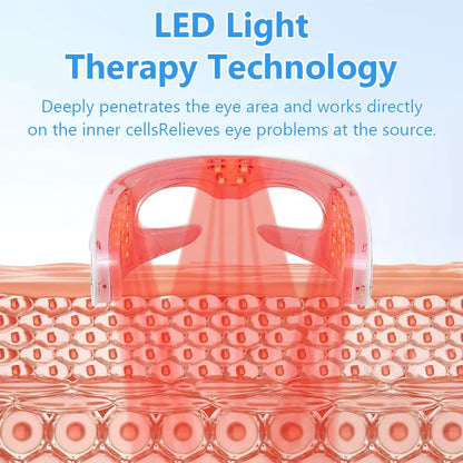 Masseur Oculaire LED – Vibrations & Luminothérapie Anti-Âge