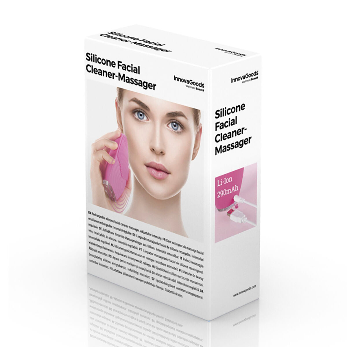 Nettoyant Masseur Facial Rechargeable – 4 Fonctions & 5 Intensités InnovaGoods