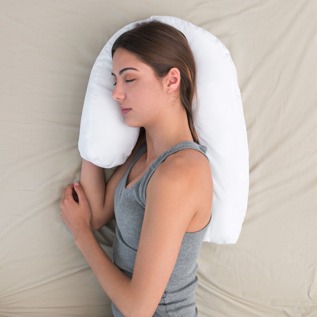 Oreiller Ergonomique en U pour Dormeurs Latéraux – Slupill InnovaGoods