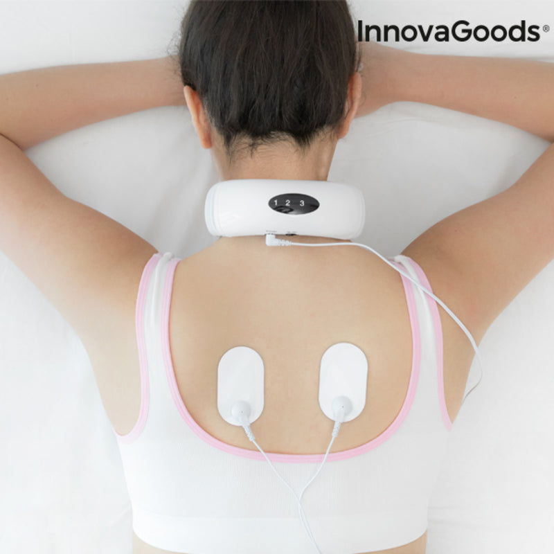 Masseur Électromagnétique Cou & Dos – 6 Programmes & 16 Intensités Calmagner InnovaGoods