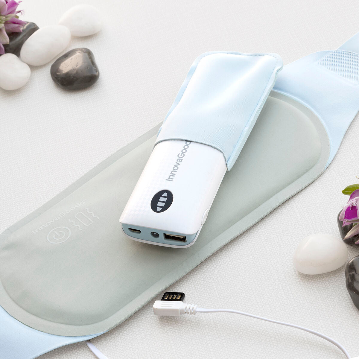 Ceinture Massante Chauffante Sans Fil Rechargeable 2-en-1 – Beldisse InnovaGoods