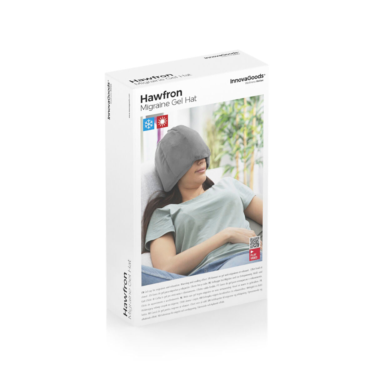 Casque Gel Anti-Migraine Chaud & Froid – Soulagement Maux de Tête Hawfron InnovaGoods