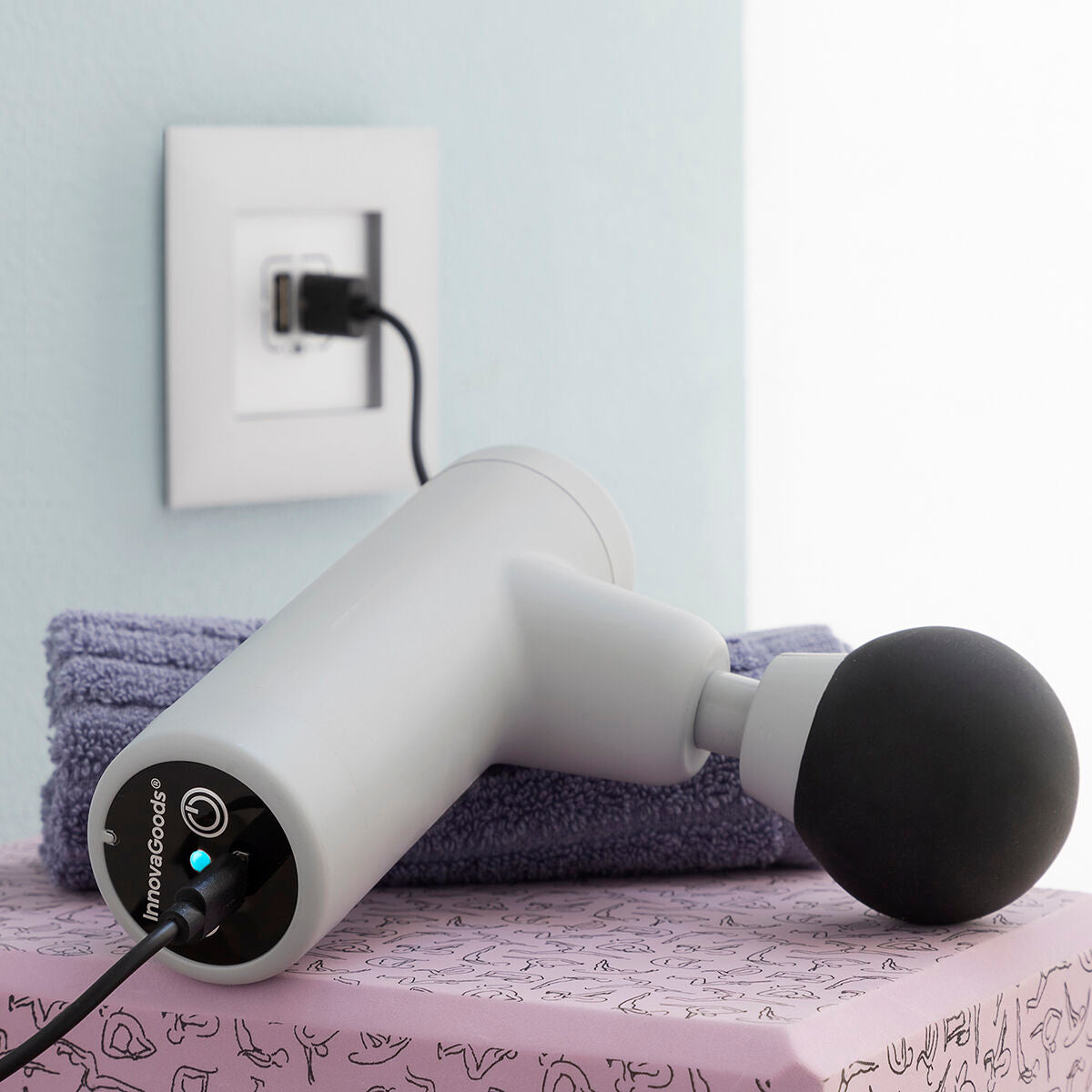 Mini Masseur Vibrant Rechargeable Sans Fil – 6 Vitesses Corps Entier Vixall InnovaGoods