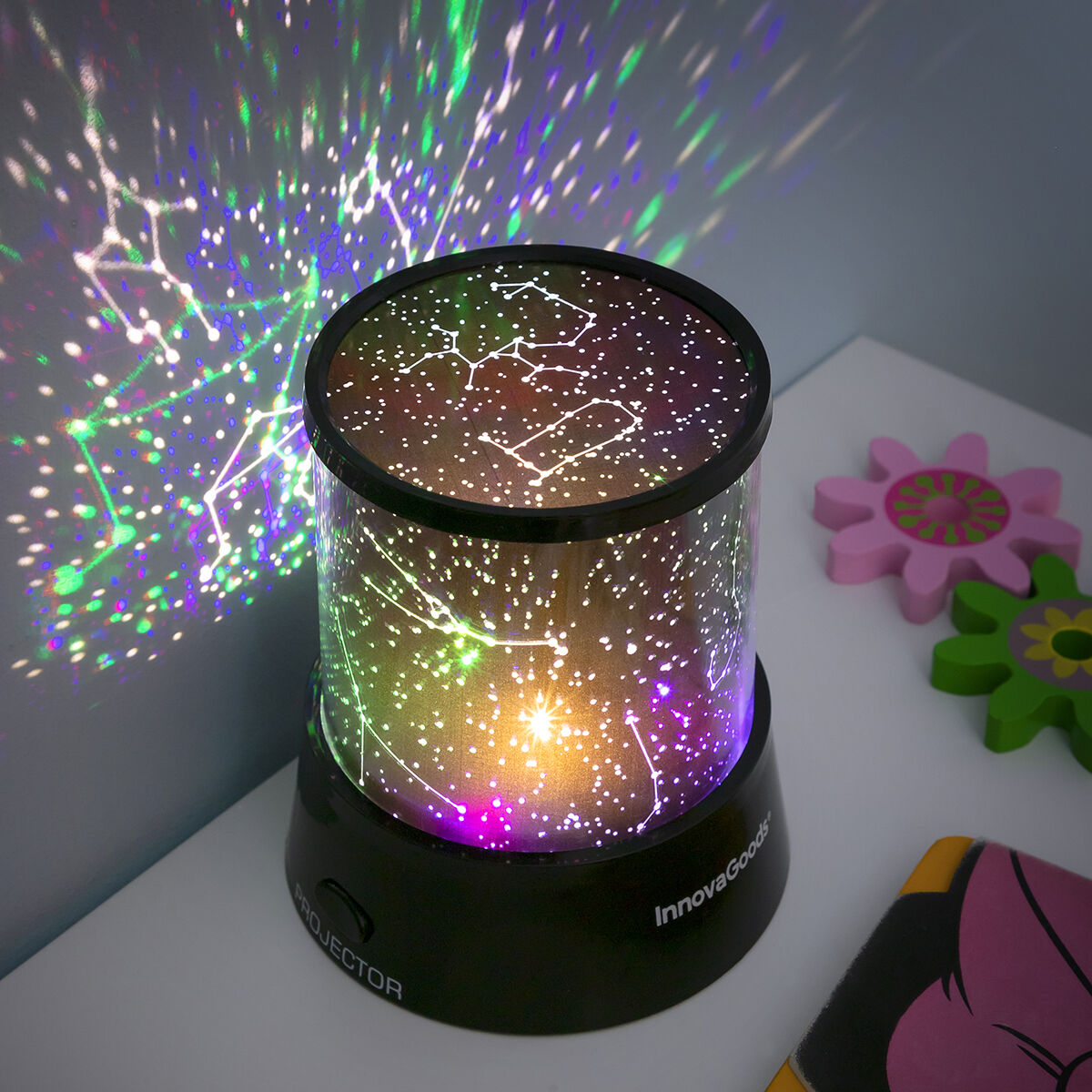 Projecteur Galaxy LED Enfant 2-en-1 – Veilleuse & Déco Chambre Galedxy InnovaGoods