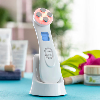 Masseur facial 3-en-1 Wace – Radiofréquence, Photothérapie & EMS