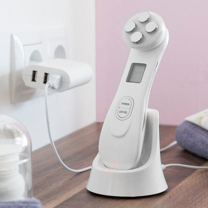 Masseur facial 3-en-1 Wace – Radiofréquence, Photothérapie & EMS