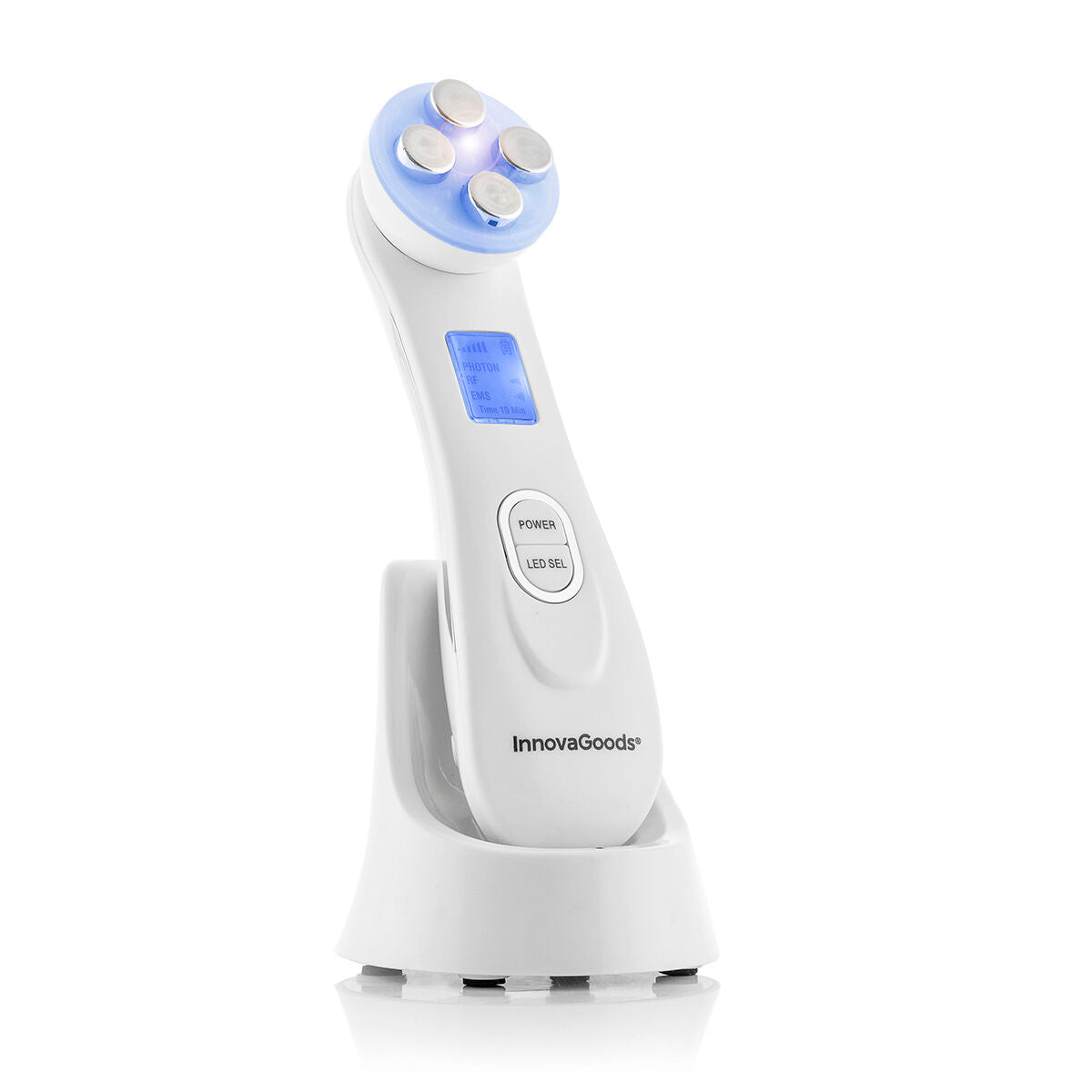 Masseur facial 3-en-1 Wace – Radiofréquence, Photothérapie & EMS