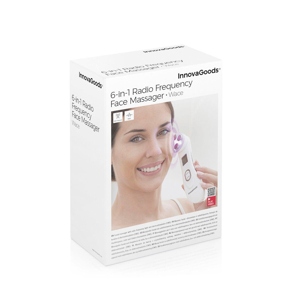 Masseur facial 3-en-1 Wace – Radiofréquence, Photothérapie & EMS