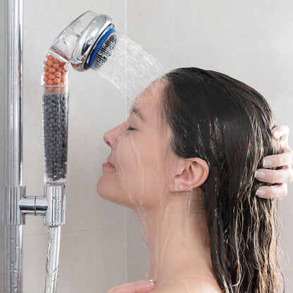 Pommeau de Douche Éco-Minéral Multifonction – Germanium & Tourmaline