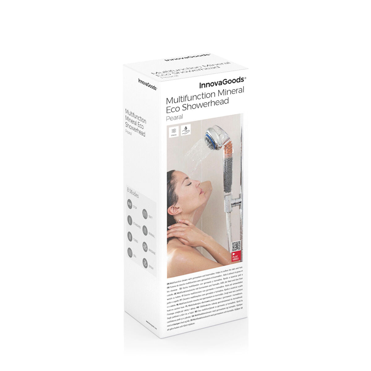 Pommeau de Douche Éco-Minéral Multifonction – Germanium & Tourmaline