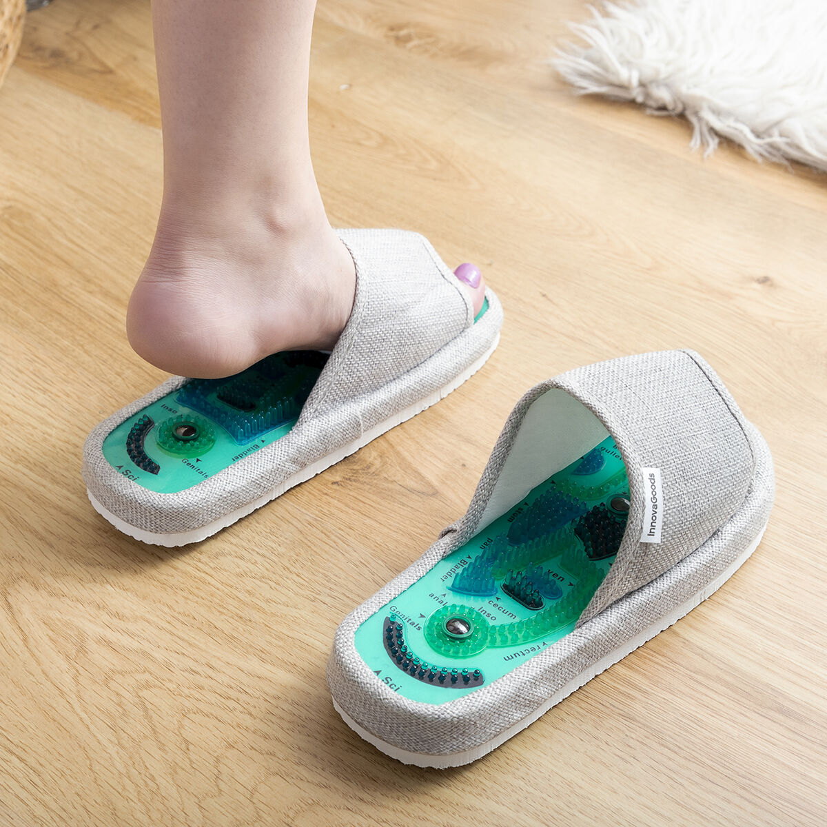 Chaussons d'Acupression Magnétique – Massage Réflexologie Plantaire Massers