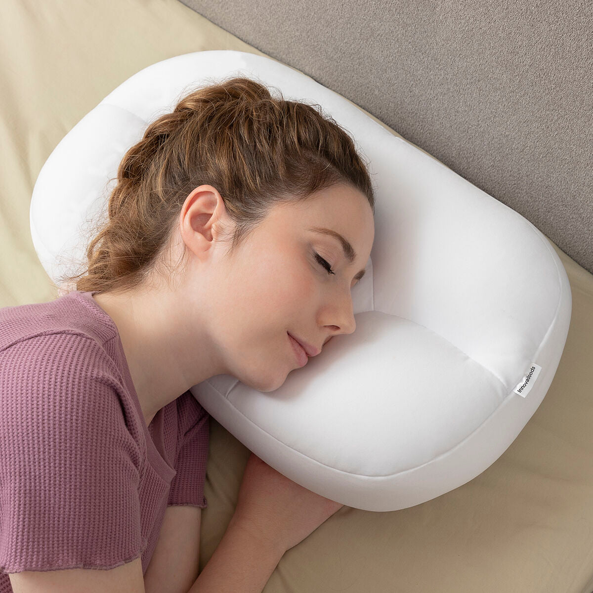 Oreiller Nuage Anti-Rides 3D – Ergonomique & Ultra-Doux Wrileep InnovaGoods