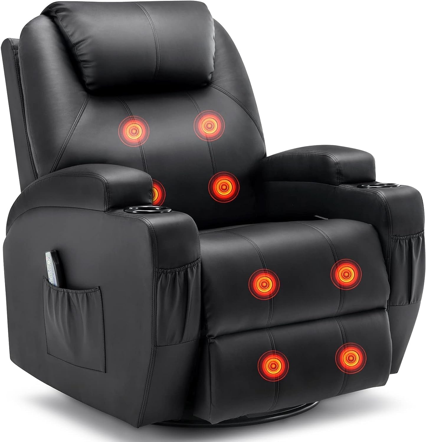 Fauteuil Relax Pivotant avec Massage et Chaleur – Pour Salon